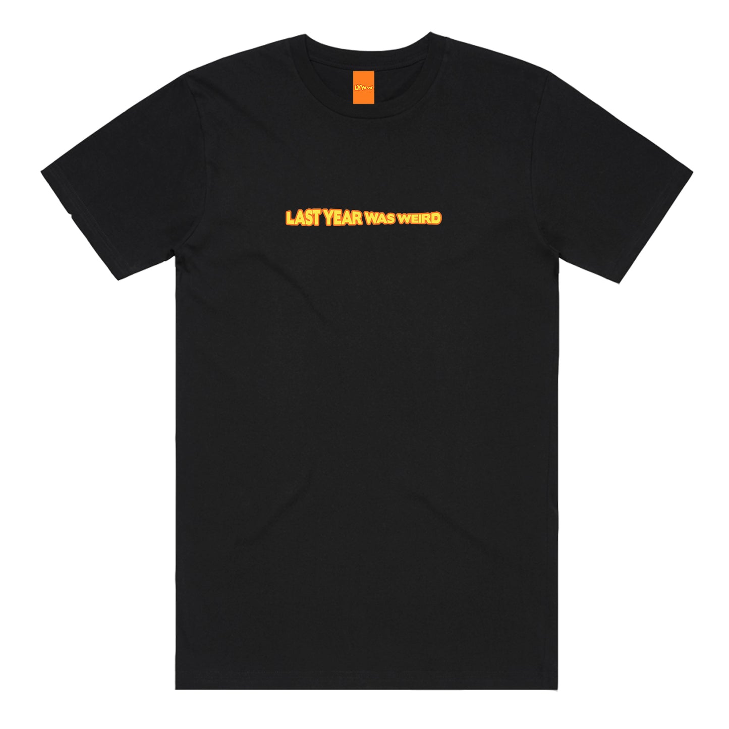 LYWW V2 EMBROIDERED LOGO TEE - BLACK